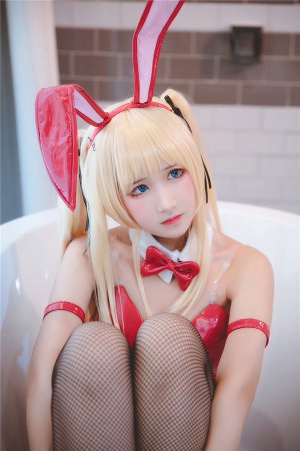 [Cosplay] Weibo Girl Three Degrees_69 - Czarny jedwabny króliczek Girl