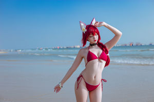 [Welfare COS] Popular Coser Nizo Nisa - Blue Chiyoda Swimsuit