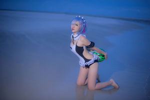 [Cosplay Photo] Popular Coser Nizo Nisa - Traje de baño Rem