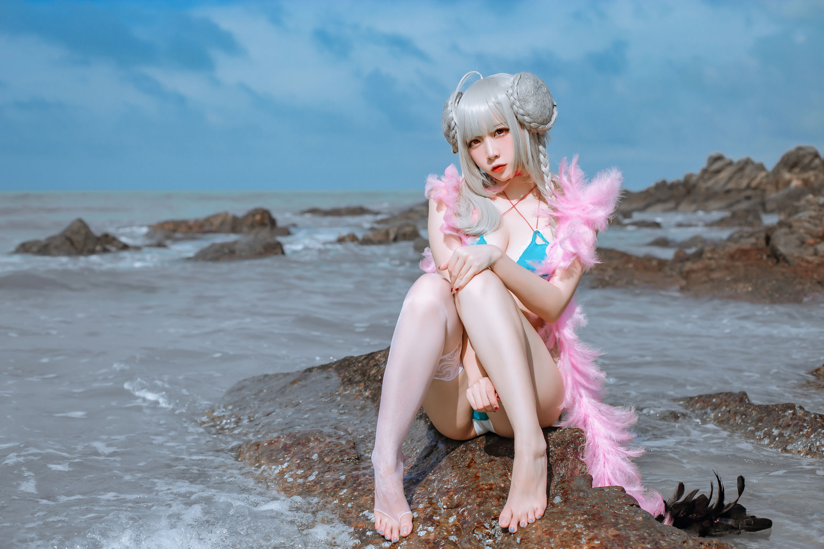 [Cosplay Photo] Popular Coser Nizuo Nisa - Blue Awesome Swimsuit Page 30 No.f39359