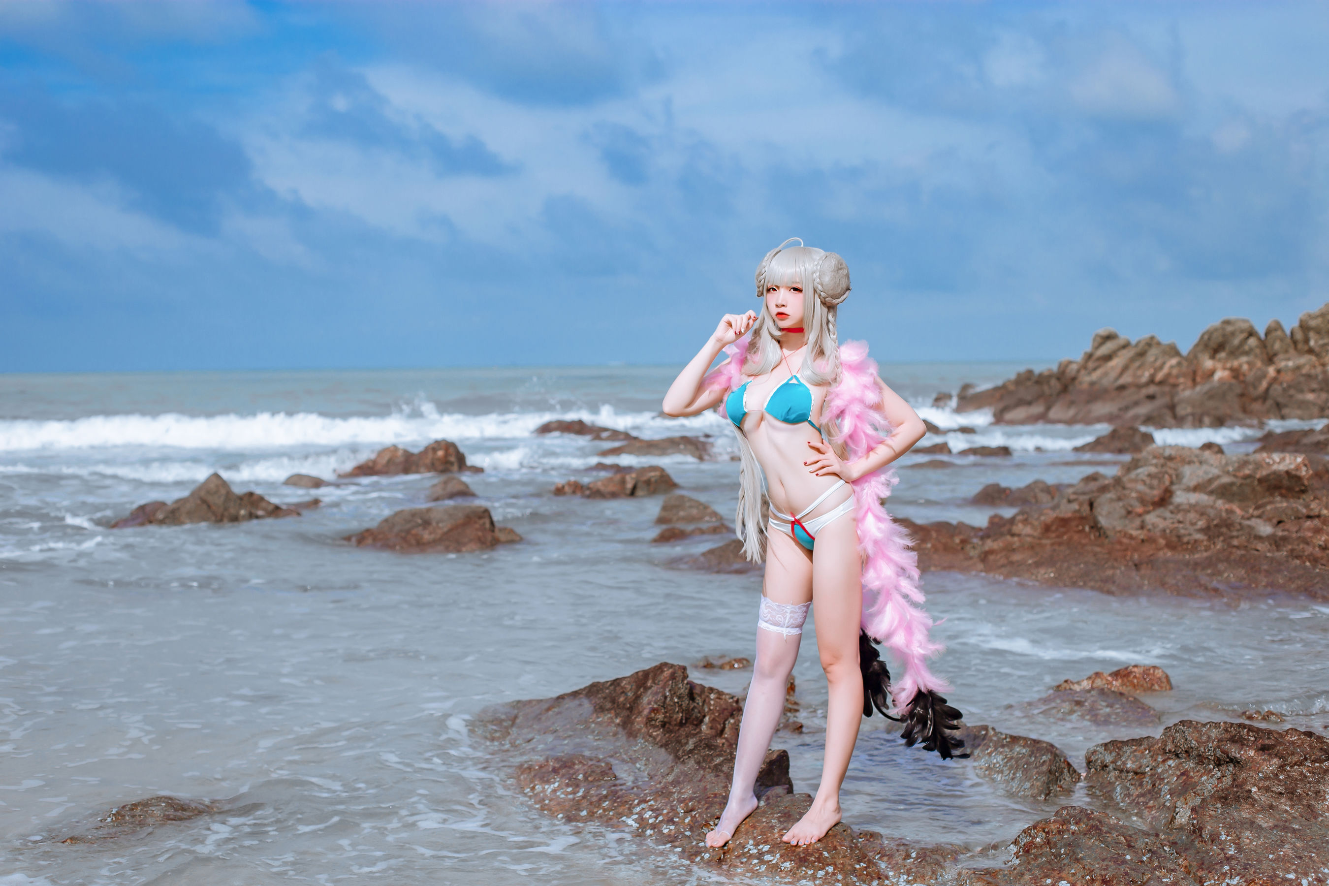[Cosplay Photo] Popular Coser Nizuo Nisa - Blue Awesome Swimsuit Page 10 No.8b6924