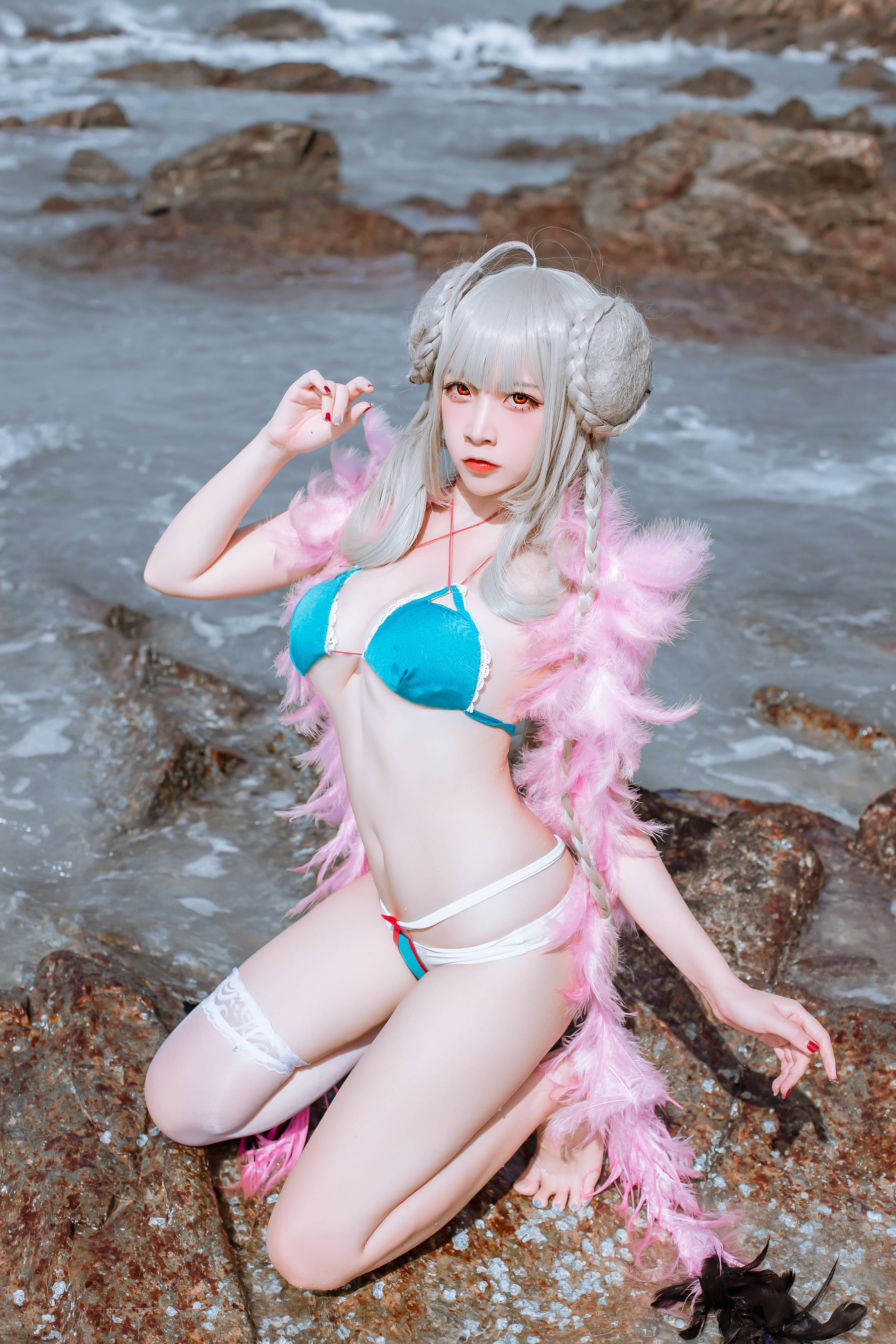 [Cosplay Photo] Popular Coser Nizuo Nisa - Blue Awesome Swimsuit Page 20 No.e67b05