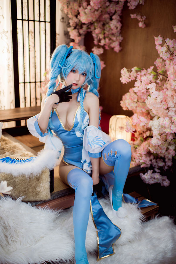 [Net Red COSER Photo] Anime blogger A Bao is ook een konijnenmeisje-Meisjes Frontline PA15 Delphinium Mei