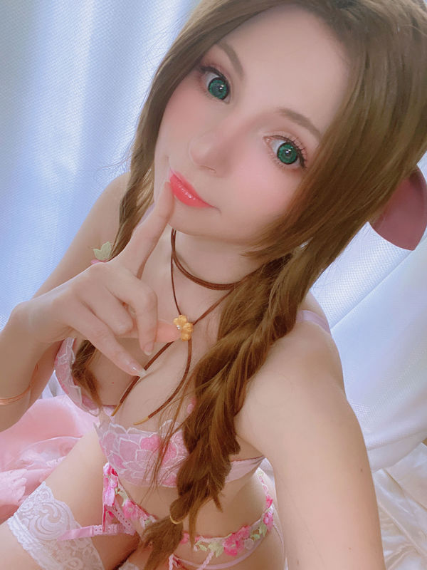 [Net Red COSER Photo] Perzik melkachtig - Aerith Lingerie