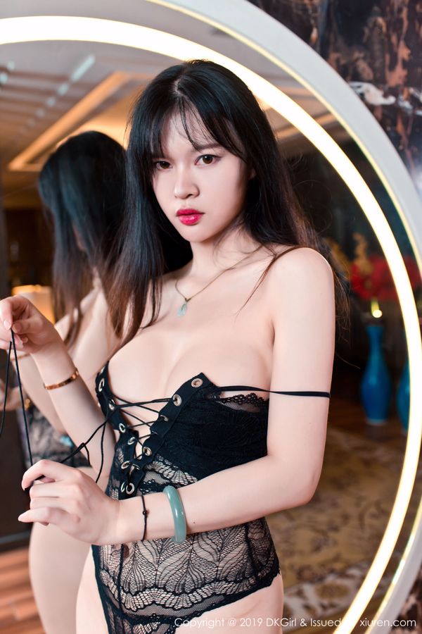 Perzik trouwen met "Heerlijke holle cheongsam en verleidelijke kanten ondergoed" (DKGirl) Vol.093