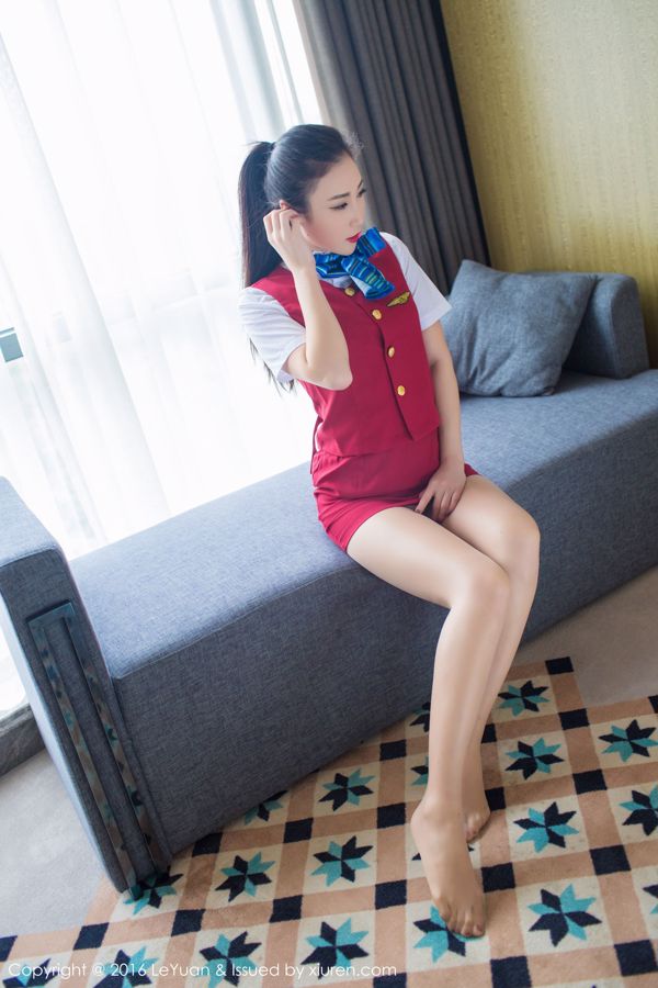 Wendy Ji Soo "Stewardess Uniform + Verführerische Strümpfe" [Star Paradise LeYuan] Vol.021