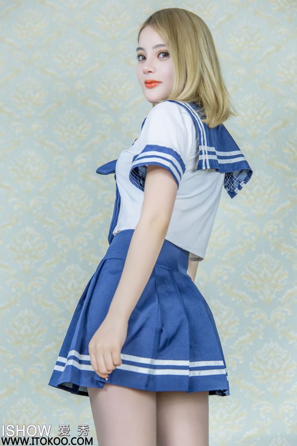 Michelle "Blue Sailor Suit + Ultra thin Silk Tights" [ISHOW Love Show] NO.097