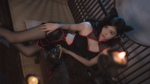 [网红 Coser] Nantao Momoko "ชุดกี่เพ้าสีดำ"