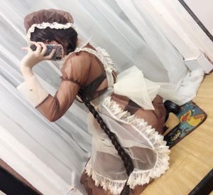 Сиськи красотки Coser Nozomi Kano "Прозрачная горничная"