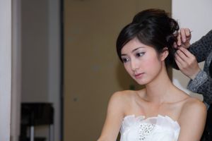 Taiwanese temperament schoonheid Emily "Beautiful White Wedding Dress"